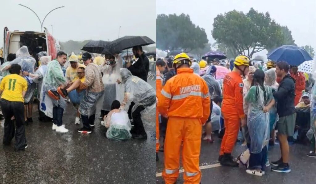 72 feridos e oito em estado grave após queda de raio em ato no DF – Imprensa Bahia