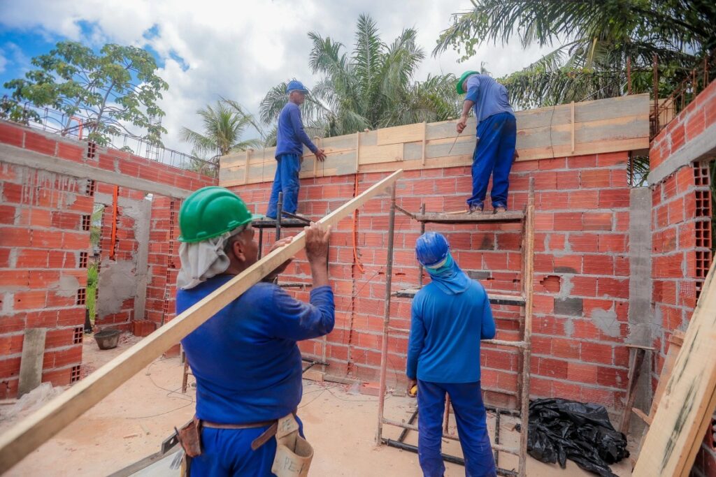 Obra da creche do Campo do Vasco segue em ritmo de avanço